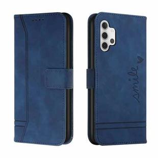 For Samsung Galaxy A32 5G Retro Skin Feel Horizontal Flip Soft TPU + PU Leather Case with Holder & Card Slots & Photo Frame(Blue)