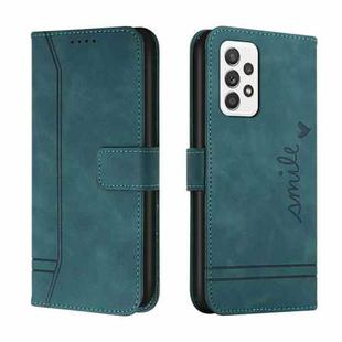 For Samsung Galaxy A52 Retro Skin Feel Horizontal Flip Soft TPU + PU Leather Case with Holder & Card Slots & Photo Frame(Army Green)