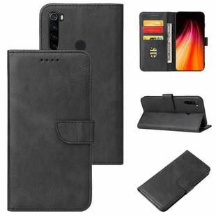 For Xiaomi Redmi Note 8 Calf Texture Buckle Horizontal Flip Leather Case with Holder & Card Slots & Wallet(Black)