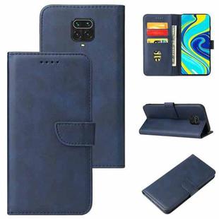 For Xiaomi Redmi Note 9 Pro Calf Texture Buckle Horizontal Flip Leather Case with Holder & Card Slots & Wallet(Blue)