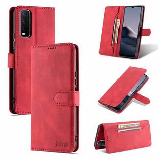 For vivo iQOO U1x AZNS Dream II Skin Feel PU+TPU Horizontal Flip Leather Case with Holder & Card Slots & Wallet(Red)