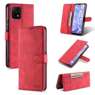 For vivo iQOO U3 AZNS Dream II Skin Feel PU+TPU Horizontal Flip Leather Case with Holder & Card Slots & Wallet(Red)