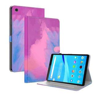For Lenovo Tab M8(HD)TB-8505F 8505X / M8(FHD) 8.0 Voltage Watercolor Pattern Skin Feel Magnetic Horizontal Flip PU Leather Case with Holder(Purple)