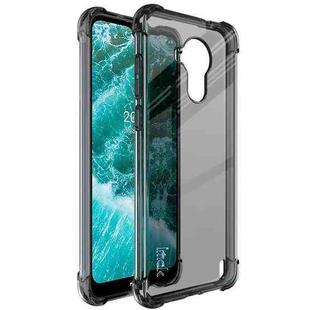 For Nokia C30 IMAK All-inclusive Shockproof Airbag TPU Case with Screen Protector(Transparent Black)