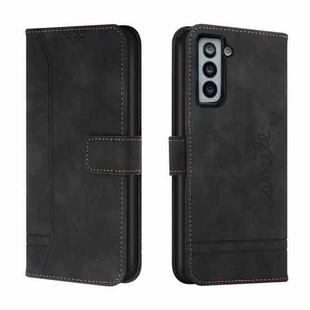 For Samsung Galaxy S21 FE Retro Skin Feel Horizontal Flip Soft TPU + PU Leather Case with Holder & Card Slots & Photo Frame(Black)