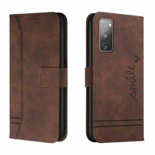 For Samsung Galaxy S20 FE Retro Skin Feel Horizontal Flip Soft TPU + PU Leather Case with Holder & Card Slots & Photo Frame(Coffee)
