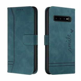 For Samsung Galaxy S10 Retro Skin Feel Horizontal Flip Soft TPU + PU Leather Case with Holder & Card Slots & Photo Frame(Army Green)