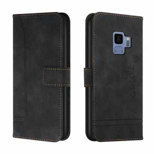 For Samsung Galaxy S9 Retro Skin Feel Horizontal Flip Soft TPU + PU Leather Case with Holder & Card Slots & Photo Frame(Black)