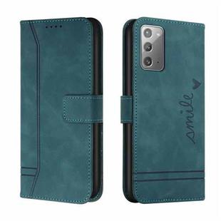 For Samsung Galaxy Note20 Retro Skin Feel Horizontal Flip Soft TPU + PU Leather Case with Holder & Card Slots & Photo Frame(Army Green)