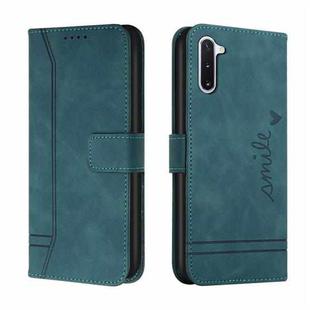 For Samsung Galaxy Note10 Retro Skin Feel Horizontal Flip Soft TPU + PU Leather Case with Holder & Card Slots & Photo Frame(Army Green)