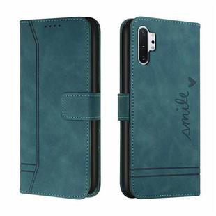 For Samsung Galaxy Note10+ Retro Skin Feel Horizontal Flip Soft TPU + PU Leather Case with Holder & Card Slots & Photo Frame(Army Green)