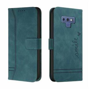 For Samsung Galaxy Note9 Retro Skin Feel Horizontal Flip Soft TPU + PU Leather Case with Holder & Card Slots & Photo Frame(Army Green)