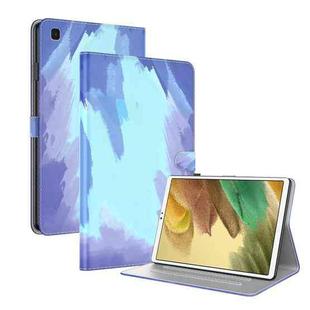 For Samsung Galaxy Tab A7 Lite 8.4 T220 / T225 Voltage Watercolor Pattern Skin Feel Magnetic Horizontal Flip PU Leather Case with Holder & Card Slots & Photo Frame(Winter Snow)