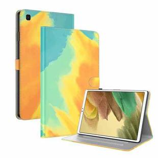 For Samsung Galaxy Tab A7 Lite 8.4 T220 / T225 Voltage Watercolor Pattern Skin Feel Magnetic Horizontal Flip PU Leather Case with Holder & Card Slots & Photo Frame(Autumn Leaves)