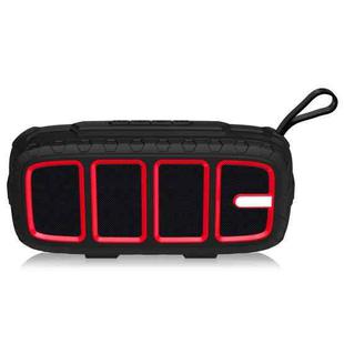 NewRixing NR-5018 Outdoor Portable Bluetooth Speaker, Support Hands-free Call / TF Card / FM / U Disk(Black+Red)