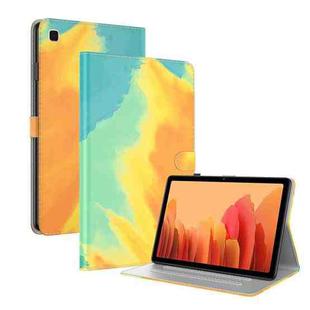 For Samsung Galaxy Tab A7 10.4 2020 T500 / T505 Voltage Watercolor Pattern Skin Feel Magnetic Horizontal Flip PU Leather Case with Holder & Card Slots & Photo Frame & Sleep / Wake-up Function(Autumn Leaves)