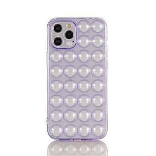 For iPhone 13 Pro Max TPU Full Coverage Shockproof Bubble Case (Purple)