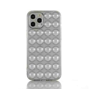 For iPhone 12 TPU Full Coverage Shockproof Bubble Case(Grey)