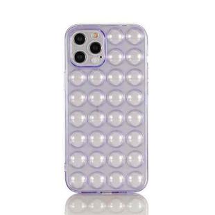 For iPhone 12 Pro TPU Full Coverage Shockproof Bubble Case(Purple)