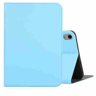For iPad mini 6 Voltage Craft Texture TPU Horizontal Flip Protective Tablet Case with Holder(Sky Blue)