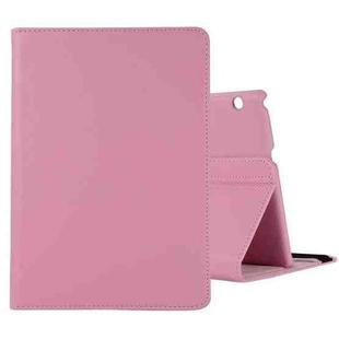 For Huawei MediaPad T3 10 Litchi Texture Horizontal Flip 360 Degrees Rotation Leather Case with Holder(Pink)