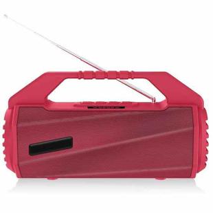 NewRixing NR-4025FM with Screen Outdoor Splash-proof Water Portable Bluetooth Speaker, Support Hands-free Call / TF Card / FM / U Disk(Red)