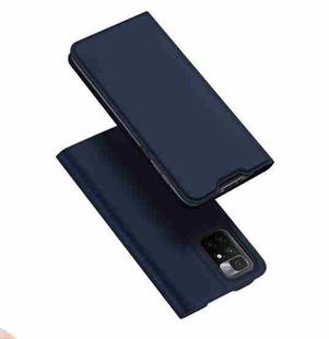 For Xiaomi Redmi 10 DUX DUCIS Skin Pro Series Horizontal Flip PU + TPU Leather Case with Holder & Card Slots(Blue)