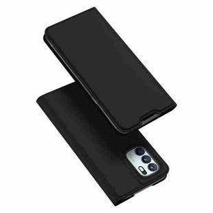 For OPPO Reno6 4G DUX DUCIS Skin Pro Series Horizontal Flip PU + TPU Leather Case with Holder & Card Slots(Black)