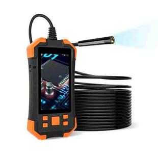 Y20 4.3 inch IPS Color Screen 7.9mm Dual Cameras Waterproof Hard Cable Digital Endoscope, Length:5m(Black Orange)
