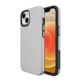 Triangle Armor Texture TPU + PC Case For iPhone 13(Silver)