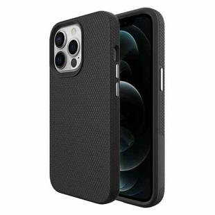 Triangle Armor Texture TPU + PC Case For iPhone 13 Pro(Black)