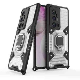 For vivo X70 Pro+ Space PC+TPU Shockproof Case with Ring Holder(White)