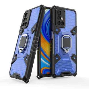 For Xiaomi Redmi 10 Space PC+TPU Shockproof Case with Ring Holder(Blue)