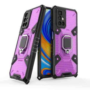 For Xiaomi Redmi 10 Space PC+TPU Shockproof Case with Ring Holder(Purple)