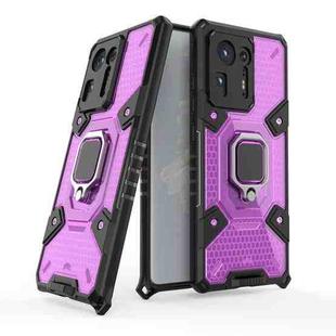 For Xiaomi Mi Mix 4 Space PC+TPU Shockproof Case with Ring Holder(Purple)