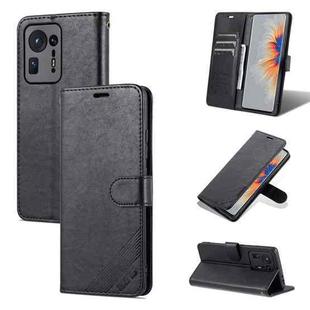 For Xiaomi Mix 4 AZNS Sheepskin Texture Horizontal Flip Leather Case with Holder & Card Slots & Wallet(Black)