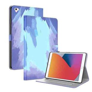 Watercolor Pattern Skin Feel Magnetic Horizontal Flip PU Leather Case with Holder & Card Slots & Photo Frame & Sleep / Wake-up Function For iPad 9.7 (2018 & 2017) / Air 2 / Air(Winter Snow)