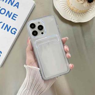 For iPhone 13 Pro Transparent Card Slot Shockproof TPU Protective Case 