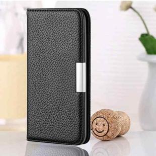 For Xiaomi Redmi 10 Litchi Texture Horizontal Flip Leather Case with Holder & Card Slots(Black)