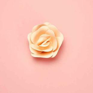 Rose Creative Paper Cutting Shooting Props Flowers Papercut Jewelry Cosmetics Background Photo Photography Props(Champagne)