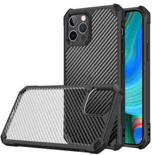 For iPhone 13 Pro Max Carbon Fiber Acrylic Shockproof Protective Case (Black)