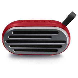 New Rixing NR-105 Mini TWS Metal Bluetooth Speaker Support Hands-free Call / FM(Red)