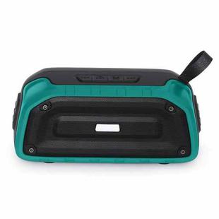New Rixing NR-906 TWS Waterproof Bluetooth Speaker Support Hands-free Call / FM with Handle(Emerald Green)