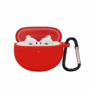 For OPPO Enco Air Anti-fall Wireless Earphone Silicone Protective Case with Hook(Red)