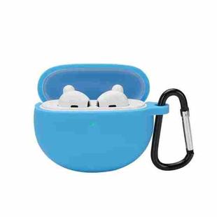 For OPPO Enco Air Anti-fall Wireless Earphone Silicone Protective Case with Hook(Sky Blue)