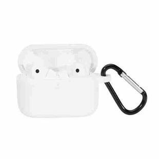 For Honor Earbuds 2 SE Anti-fall Wireless Earphone Silicone Protective Case with Hook(White)