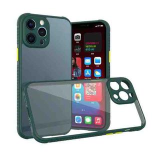 For iPhone 13 Pro Max Michelin Tires Texture Acrylic + TPU Shockproof Protective Case (Dark Green)