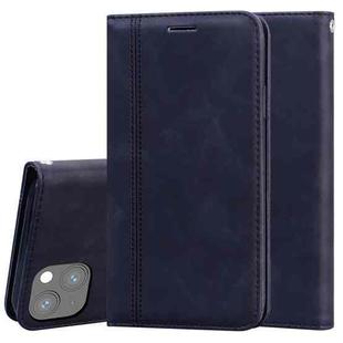 For iPhone 13 mini Frosted Business Magnetic Horizontal Flip PU Leather Case with Holder & Card Slot & Lanyard (Black)