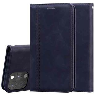 For iPhone 13 Pro Frosted Business Magnetic Horizontal Flip PU Leather Case with Holder & Card Slot & Lanyard (Black)