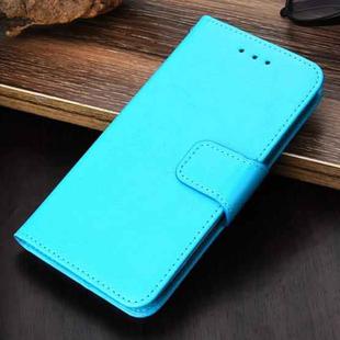 For iPhone X / XS Crystal Texture Horizontal Flip Leather Case with Holder & Card Slots & Wallet(Light Blue)